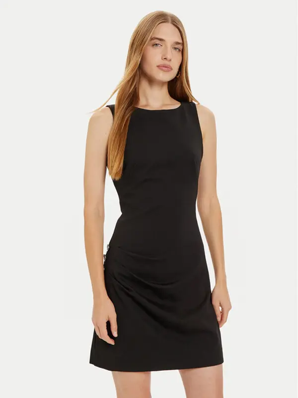 Guess Guess Koktel haljina Lena W4BK14 KBJP2 Crna Slim Fit