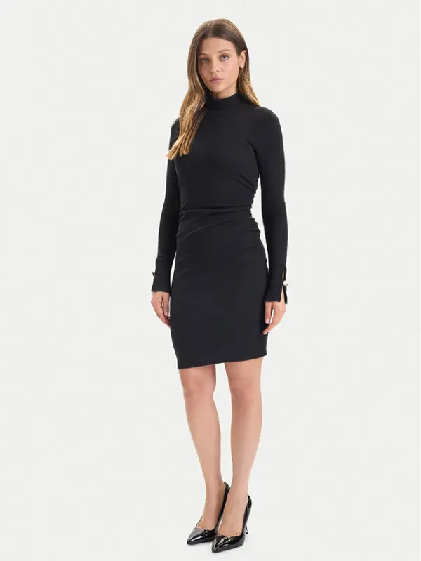 Guess Guess Koktel haljina W5BK30 K0602 Crna Regular Fit