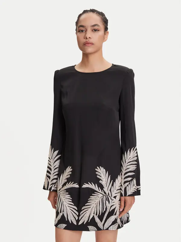 Guess Guess Koktel haljina W5YK10 WHCU2 Crna Regular Fit
