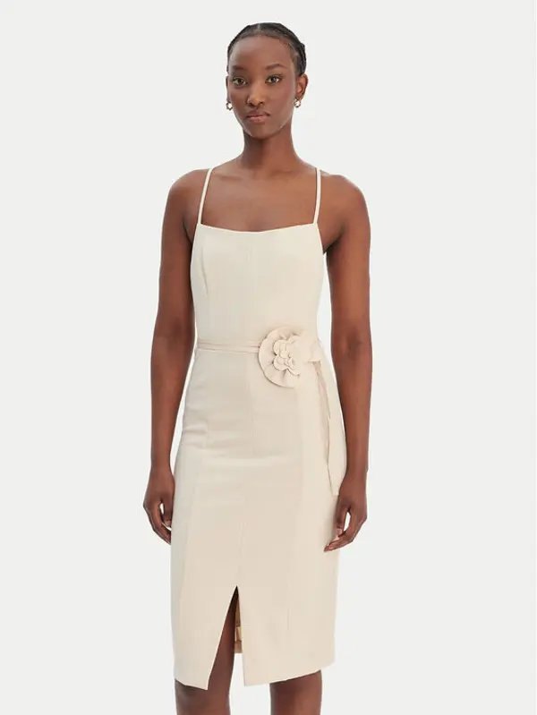 Guess Guess Koktel haljina W6RK0G KC9O0 Bež Regular Fit
