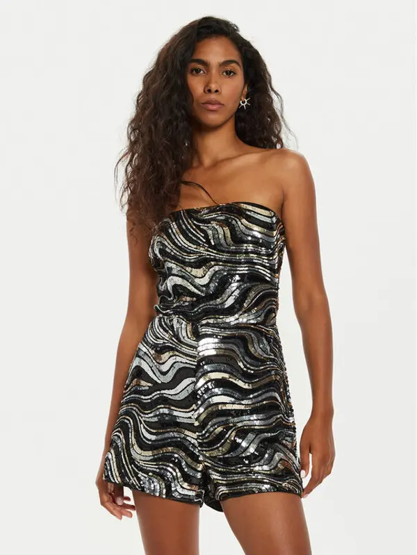 Guess Guess Kombinezon Kahlo W3YD40 KBPN0 Crna Regular Fit