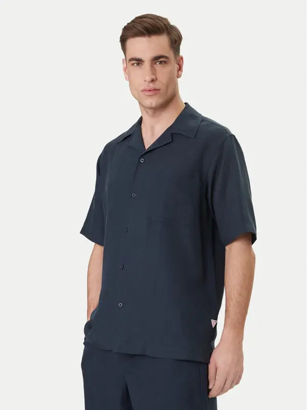 Guess Guess Košulja F6GH01 WN202 Tamnoplava Regular Fit