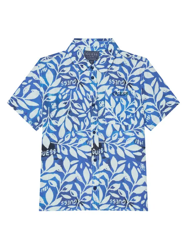 Guess Guess Košulja L6GH01 WFBT0 Plava Relaxed Fit
