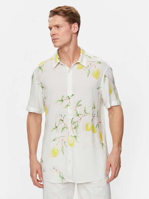 Guess Guess Košulja M4GH59 WD4Z2 Bijela Slim Fit