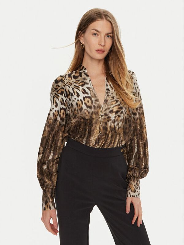 Guess Guess Košulja Rita W4BH66 WGLK2 Smeđa Regular Fit