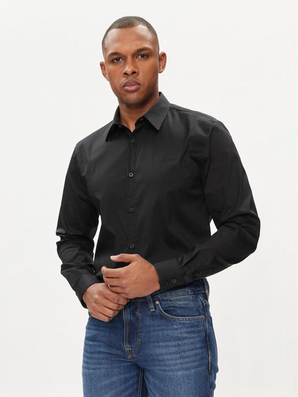 Guess Guess Košulja Sunset M1YH20 W7ZK1 Crna Slim Fit