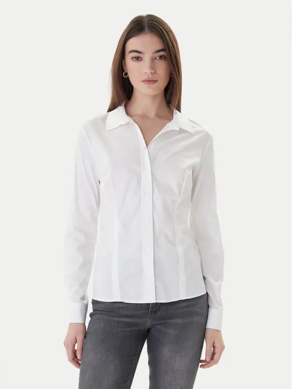 Guess Guess Košulja W2YH41 WAF10 Bijela Slim Fit