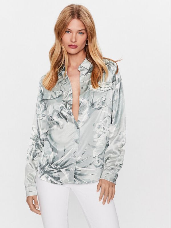 Guess Guess Košulja W3YH70 WFJA2 Siva Regular Fit