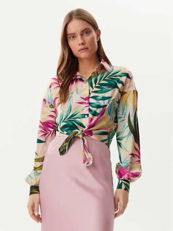 Guess Guess Košulja W5GH0IWH9C2 Šarena Classic Fit