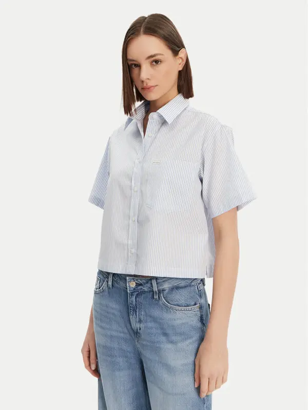 Guess Guess Košulja W5GH98 WH7Q1 Plava Regular Fit