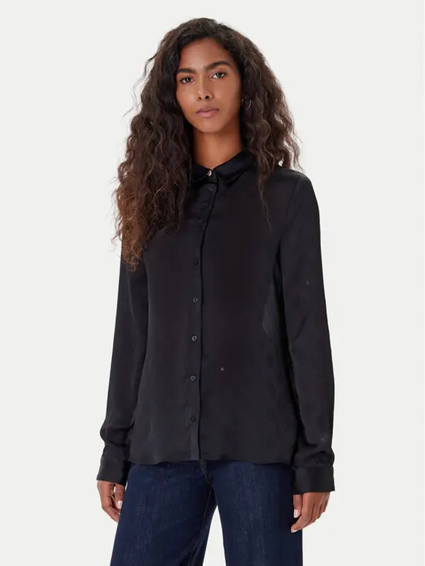Guess Guess Košulja W5YH1A WHCR2 Crna Regular Fit