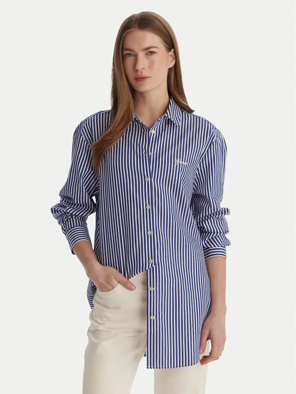 Guess Guess Košulja W6GH39 W1849 Plava Relaxed Fit