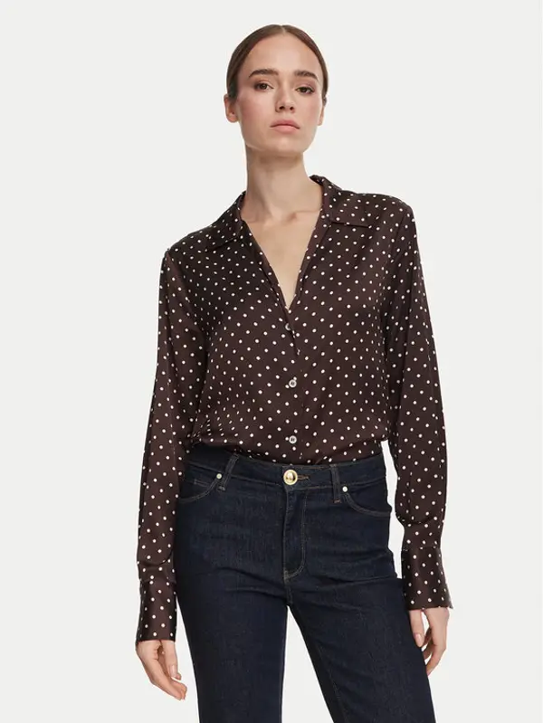 Guess Guess Košulja W6YH23 W2946 Smeđa Regular Fit