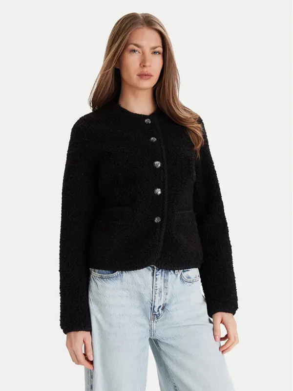 Guess Guess Kožuh W5BL69 W3860 Crna Regular Fit