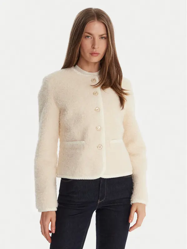 Guess Guess Kožuh W5BL69 W3860 Écru Regular Fit