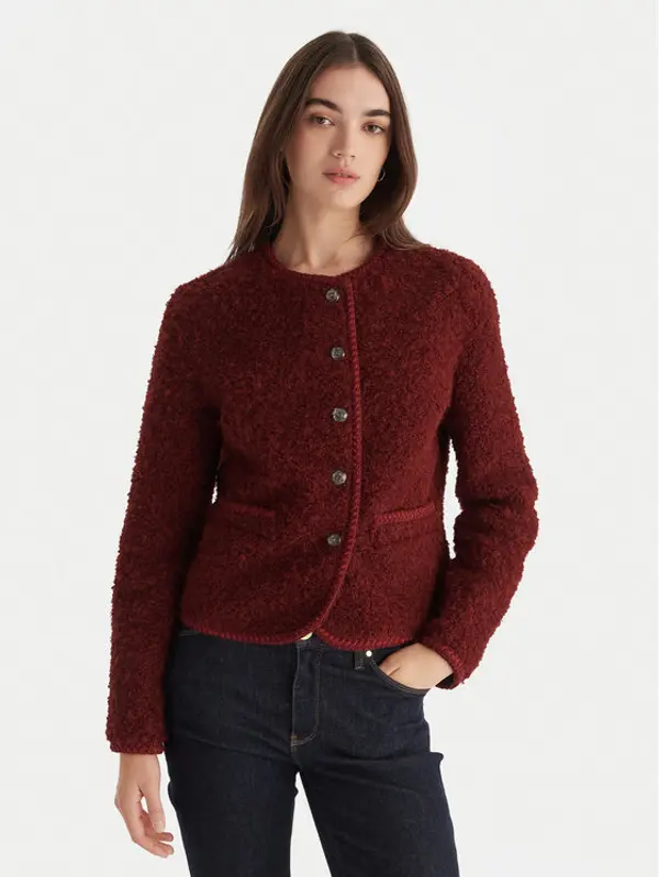 Guess Guess Kožuh W5BL69 W3860 Tamnocrvena Regular Fit