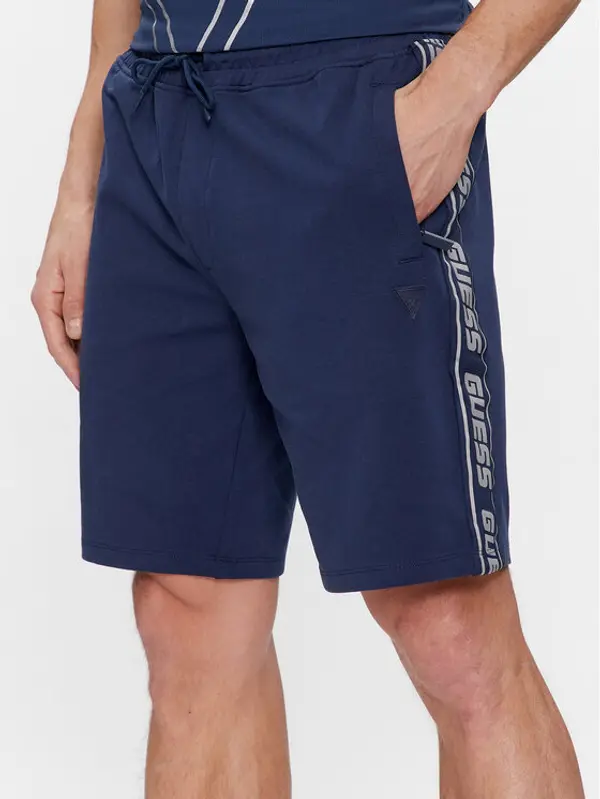 Guess Guess Kratke hlače Arlo Z2YD02 K6ZS1 Tamnoplava Loose Fit