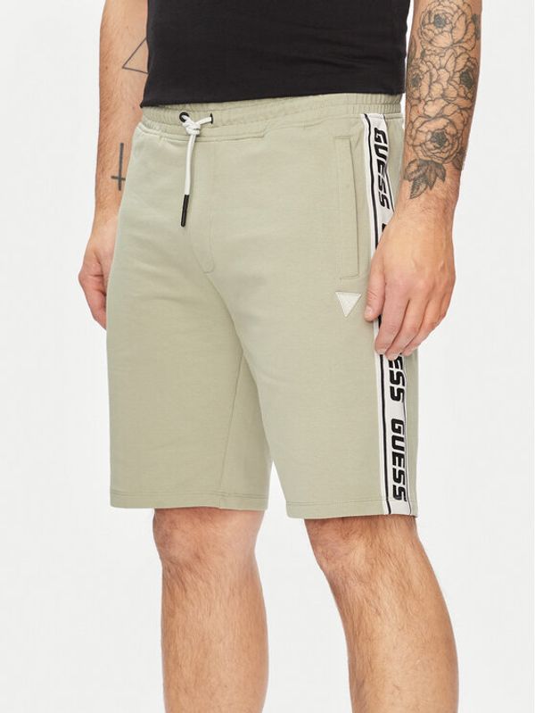 Guess Guess Kratke hlače Arlo Z2YD02 K6ZS1 Zelena Loose Fit
