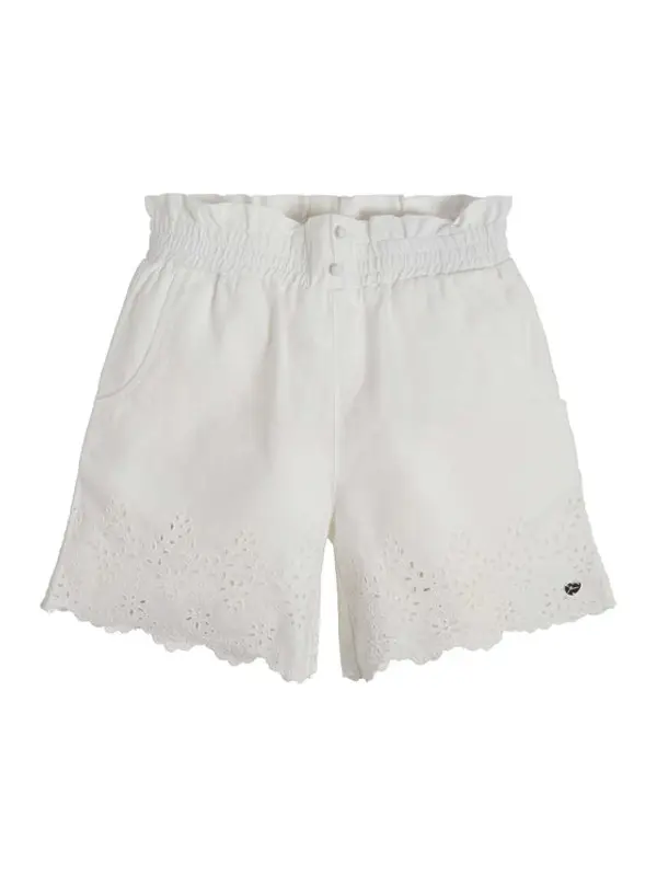 Guess Guess Kratke hlače J3GD07 WCVM0 Bijela Relaxed Fit