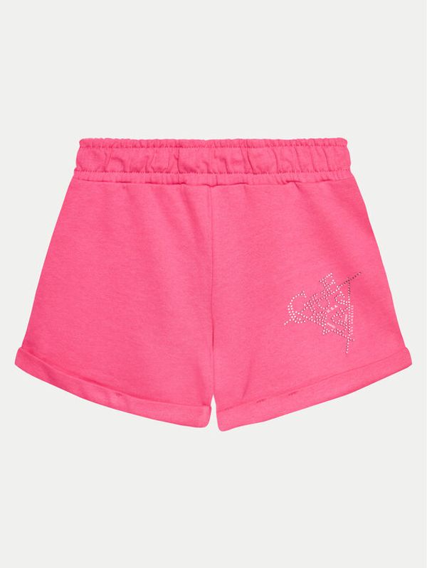 Guess Guess Kratke hlače J4GD13 KA6R3 Ružičasta Regular Fit