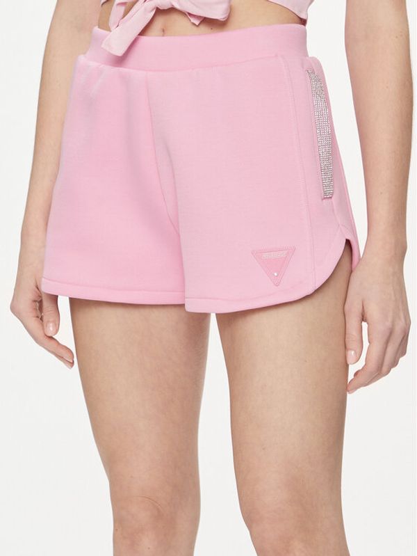 Guess Guess Kratke hlače Kiara V4GD16 FL04P Ružičasta Regular Fit
