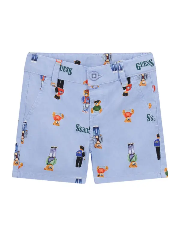 Guess Guess Kratke hlače N6RD03 WFY91 Ljubičasta Regular Fit