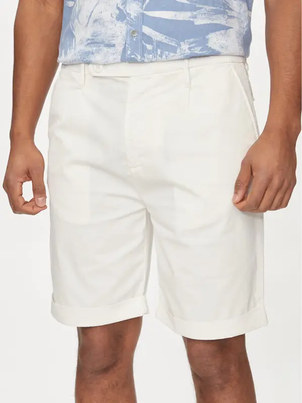 Guess Guess Kratke hlače Noah M4GD14 WG3QA Écru Slim Fit