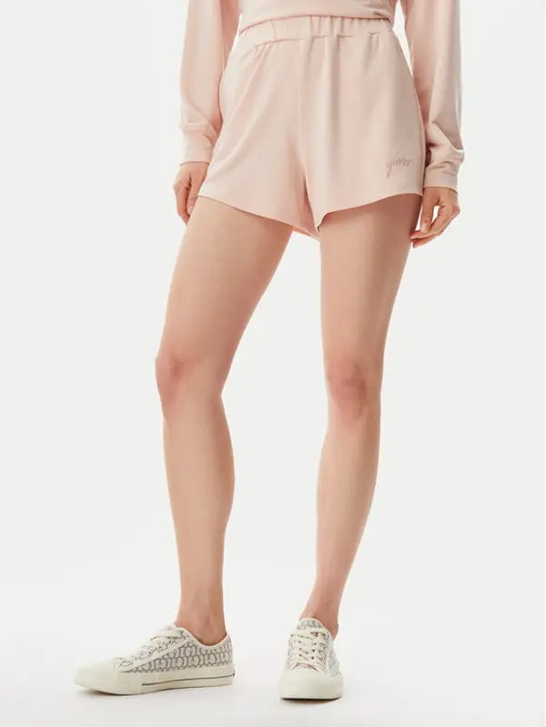 Guess Guess Kratke hlače O5GD06 KCQP2 Ružičasta Regular Fit