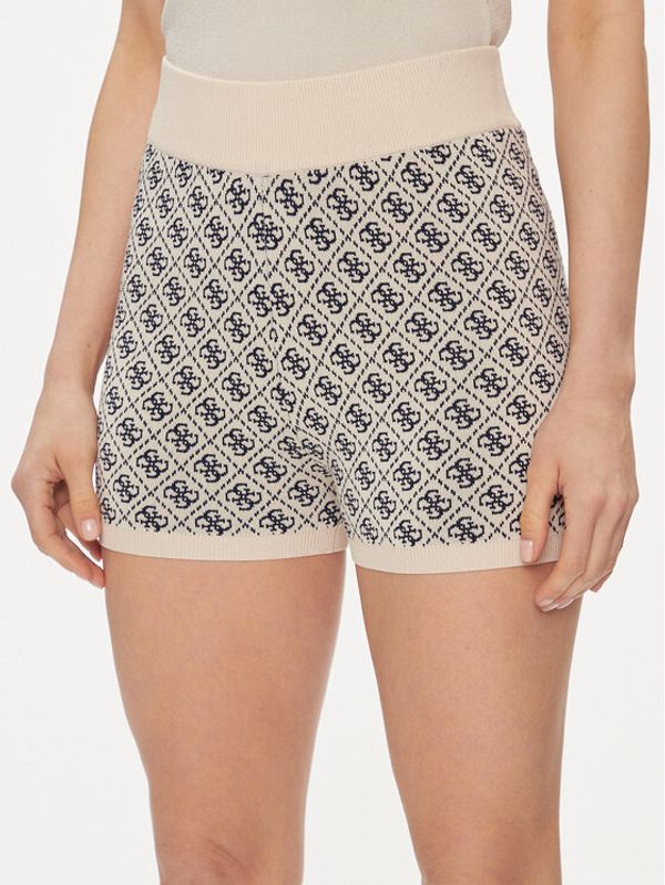 Guess Guess Kratke hlače W4GZ32 Z37K0 Bež Slim Fit