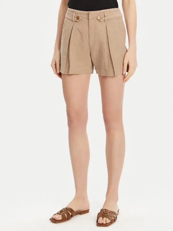 Guess Guess Kratke hlače W5GD1J WG8N0 Bež Relaxed Fit