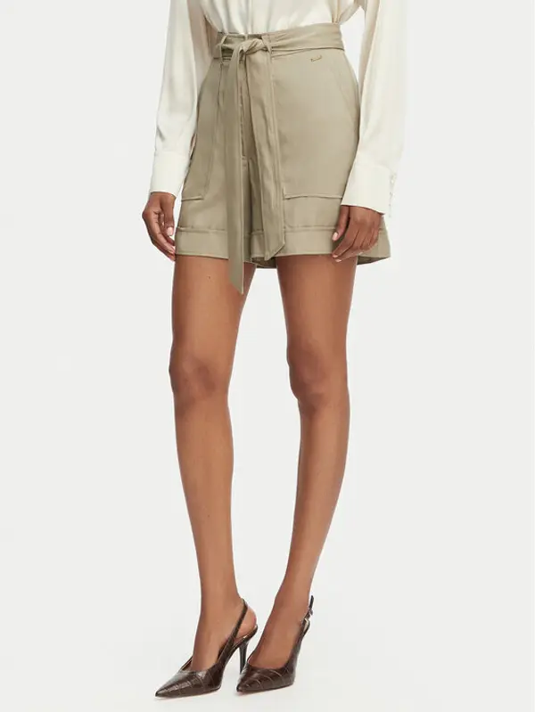 Guess Guess Kratke hlače W5GD1R WG4C2 Kaki Regular Fit