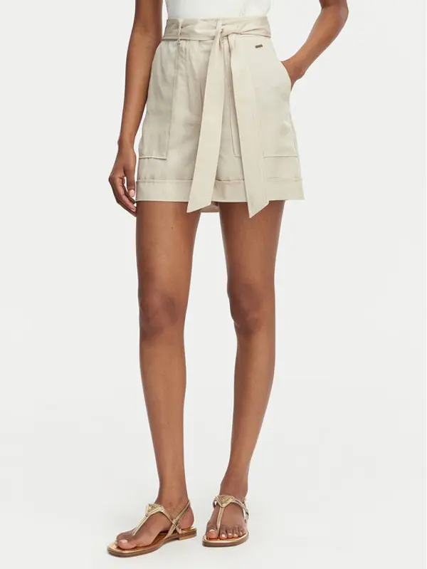 Guess Guess Kratke hlače W5GD1R WG4C2 Svijetlo bež Regular Fit