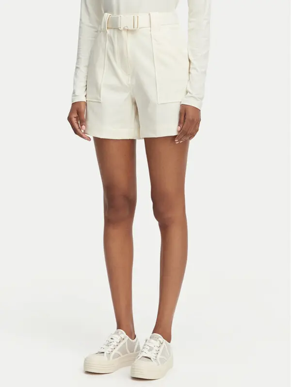 Guess Guess Kratke hlače W6GD01 W1415 Krem Regular Fit