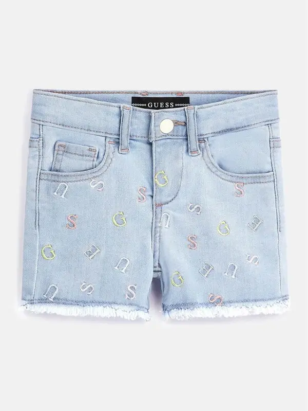 Guess Guess Kratke traperice K3GD16 D4CA0 Plava Regular Fit