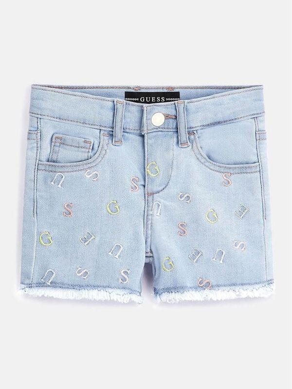 Guess Guess Kratke traperice K3GD16 D4CA0 Plava Regular Fit