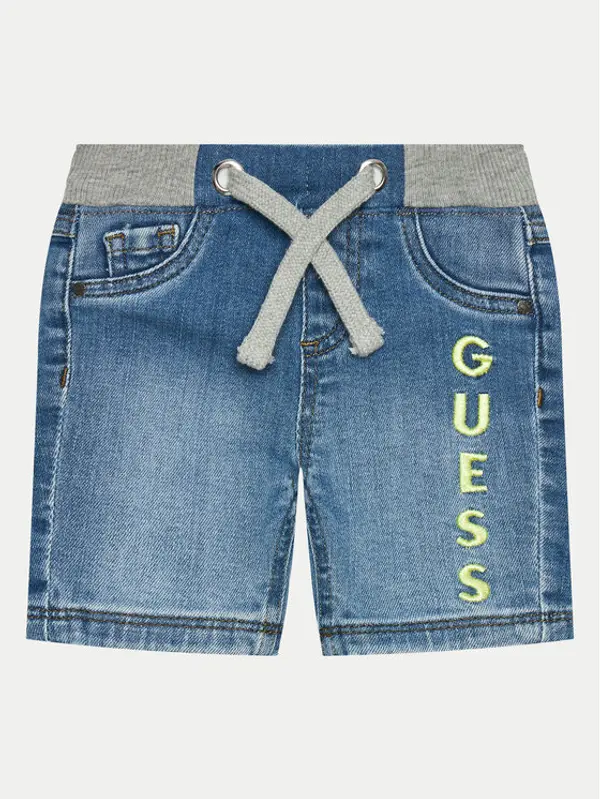 Guess Guess Kratke traperice N4GD15 D4GV0 Plava Regular Fit