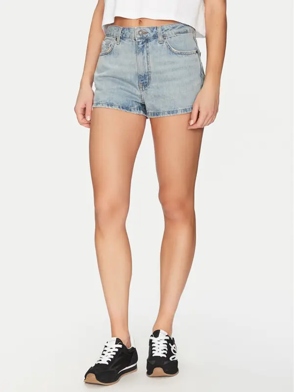Guess Guess Kratke traperice W5GD0Y D5O14 Plava Regular Fit