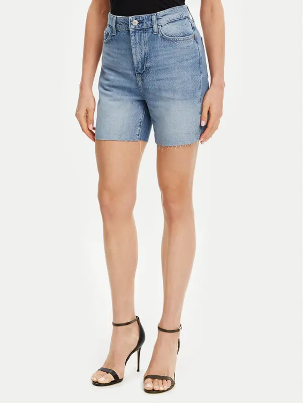 Guess Guess Kratke traperice W5GD47 D5B94 Plava Regular Fit