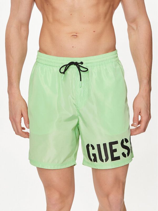 Guess Guess Kupaće gaće i hlače F4GT28 WG292 Zelena Regular Fit