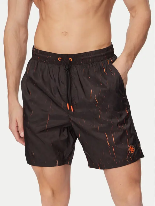 Guess Guess Kupaće gaće i hlače F6GT18 WN352 Crna Regular Fit