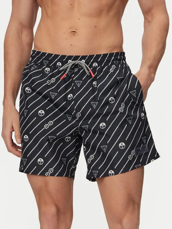 Guess Guess Kupaće gaće i hlače M6GZ20 W2170 Tamnoplava Regular Fit