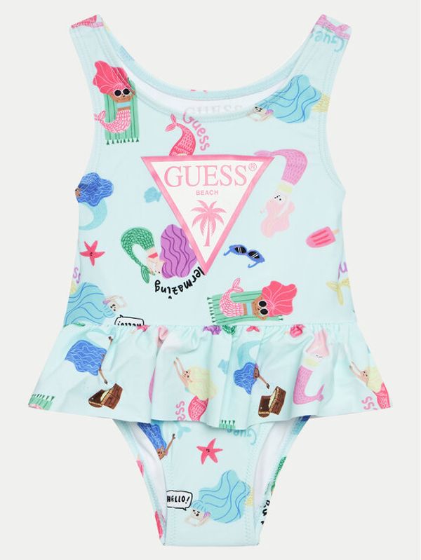 Guess Guess Kupaći kostim A4GZ01 MC052 Tirkizna