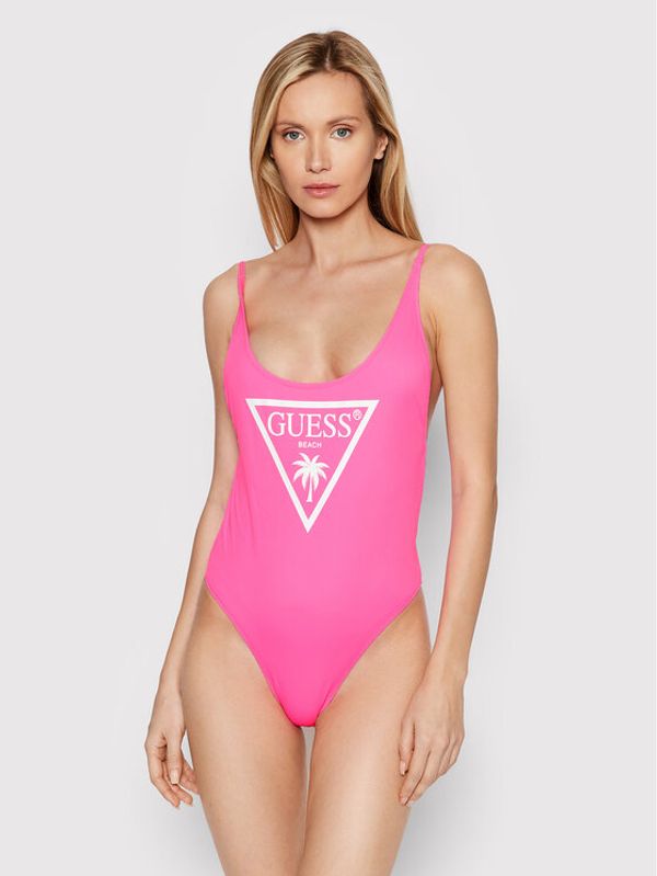 Guess Guess Kupaći kostim E02J33 LY00K Ružičasta