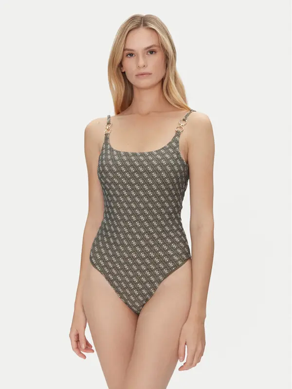 Guess Guess Kupaći kostim E5GJ45 KCRL2 Zelena