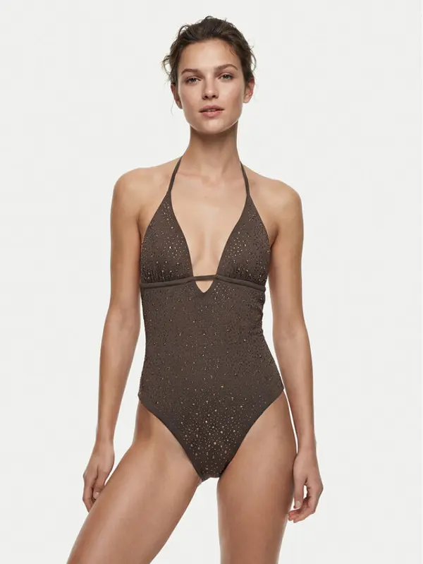 Guess Guess Kupaći kostim E6GJ36 MC040 Smeđa