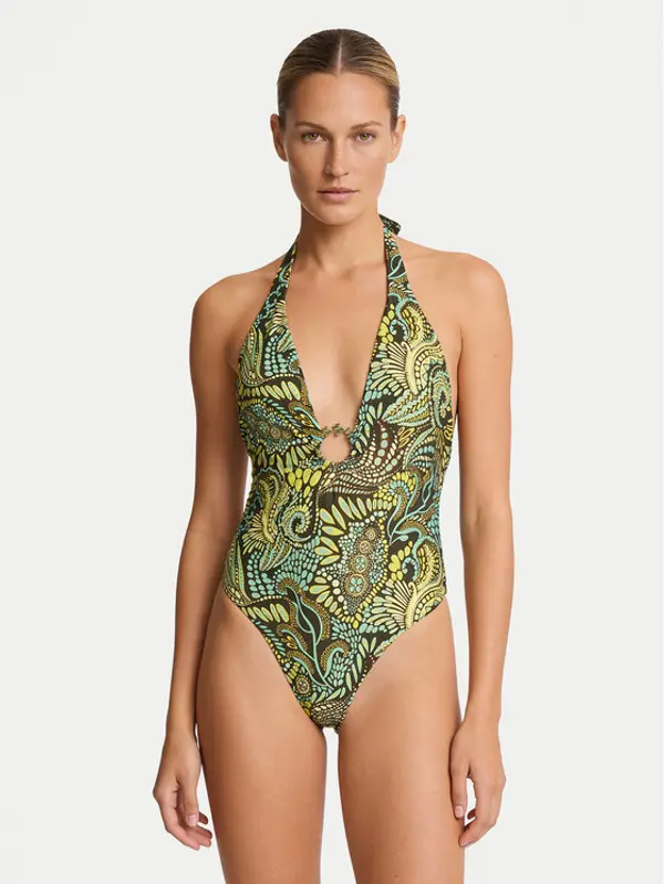 Guess Guess Kupaći kostim E6GJ39 MC04R Zelena