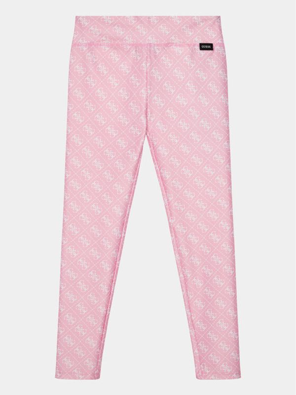 Guess Guess Leggings J4RB02 MC01P Ružičasta Slim Fit