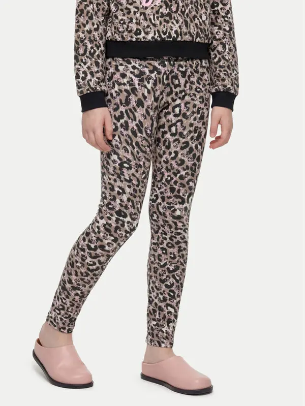 Guess Guess Leggings J6YB10 0K3931 Tamno bež Slim Fit