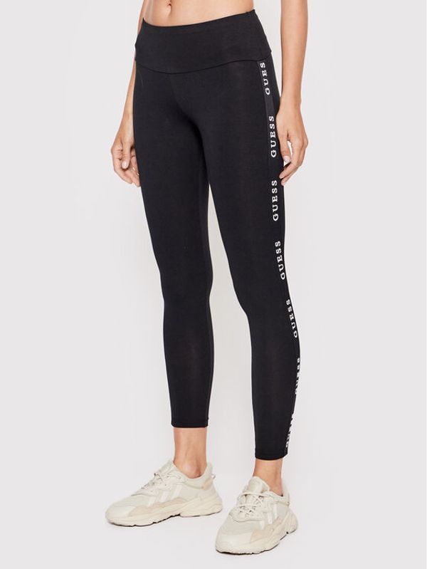 Guess Guess Leggings V2YB14 KABR0 Crna Slim Fit