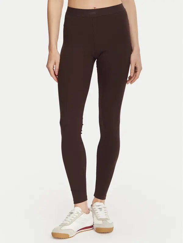 Guess Guess Leggings V6YB23 K4666 Tamno smeđa Slim Fit